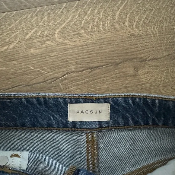 Pacsun Darkwash high waist jean shorts - Picture 3 of 3